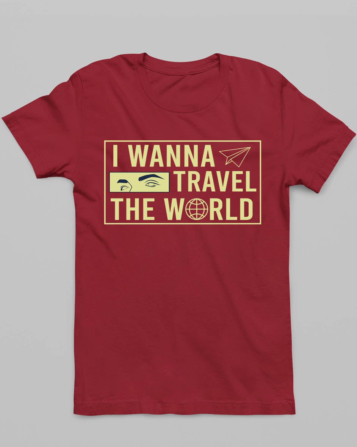 Travel World T-Shirt - His'en'Her - Shop T-Shirts For Men & Women Online