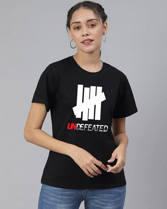 Undefeated Women T-Shirt - His'en'Her - Shop T-Shirts For Men & Women Online