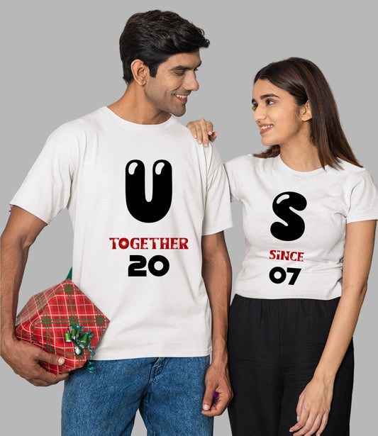 Us Couple T-Shirt - His'en'Her - Shop T-Shirts For Men & Women Online