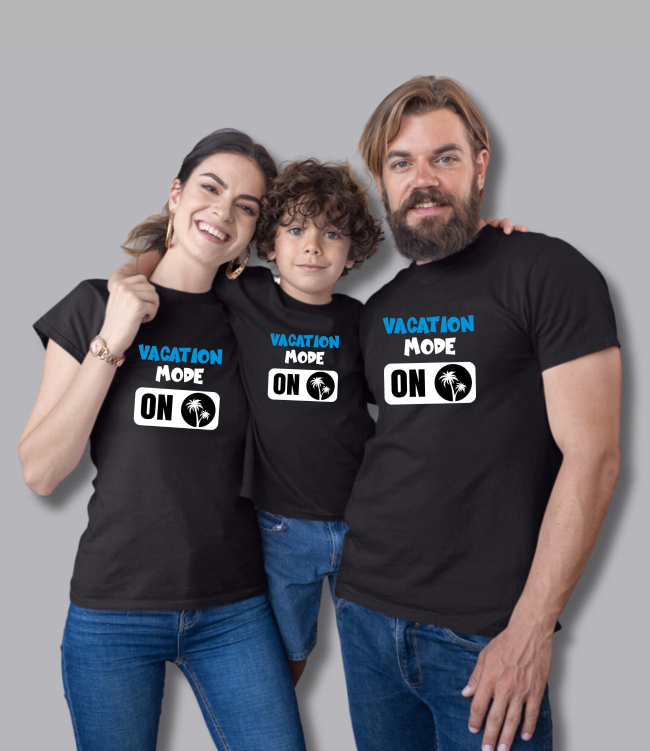 Vacation Mode Family T-Shirt - His'en'Her - Shop T-Shirts For Men & Women Online