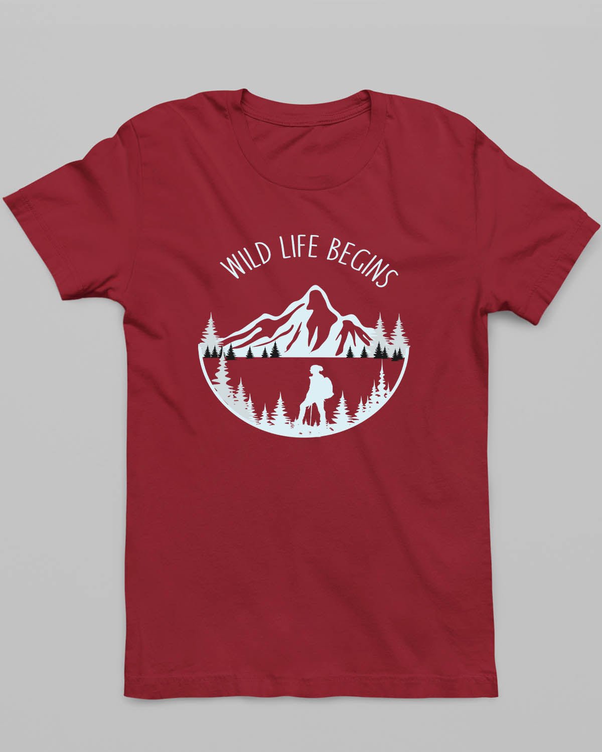 Wild Life Begins T-Shirt - His'en'Her - Shop T-Shirts For Men & Women Online