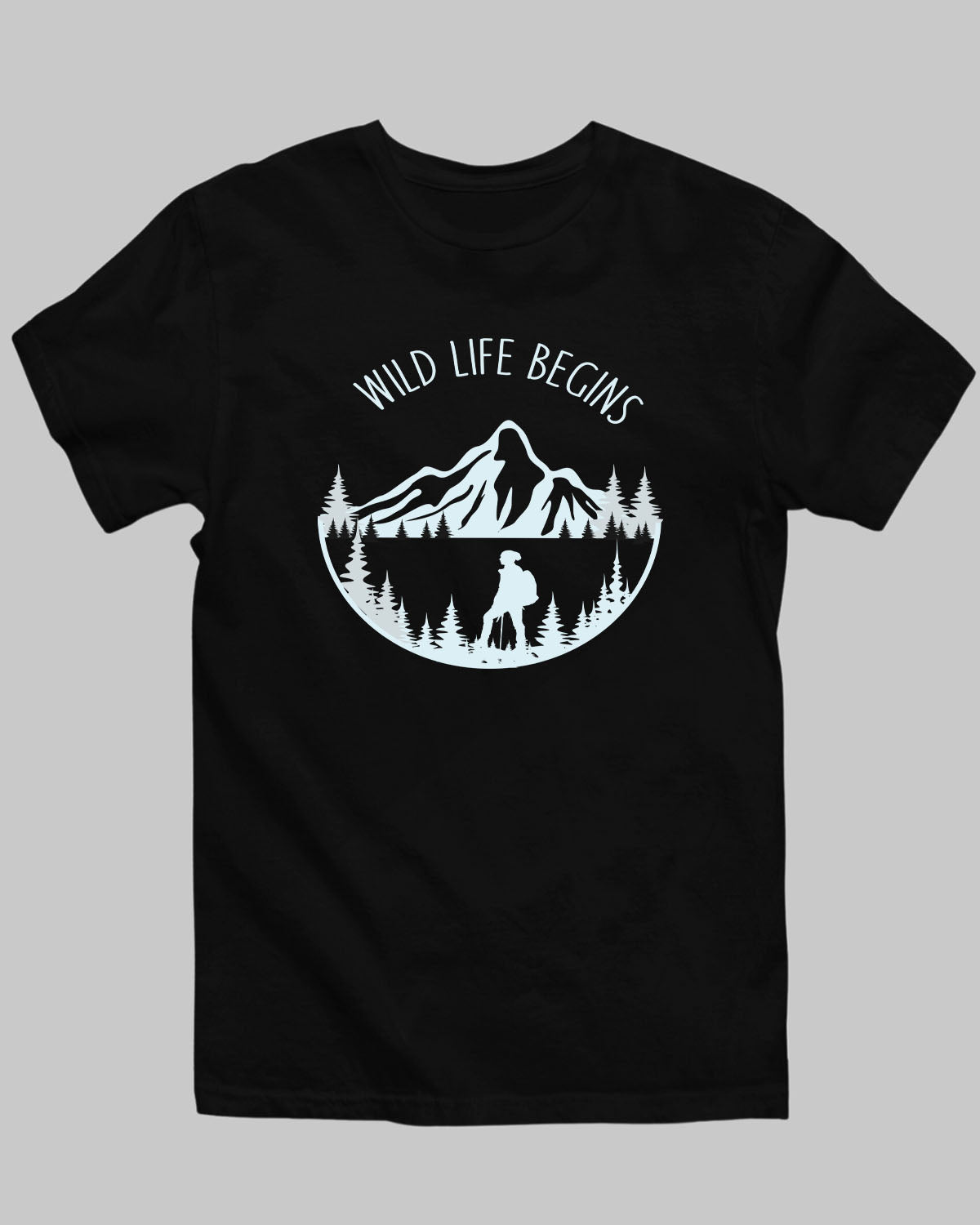 Wild Life Begins T-Shirt - His'en'Her - Shop T-Shirts For Men & Women Online