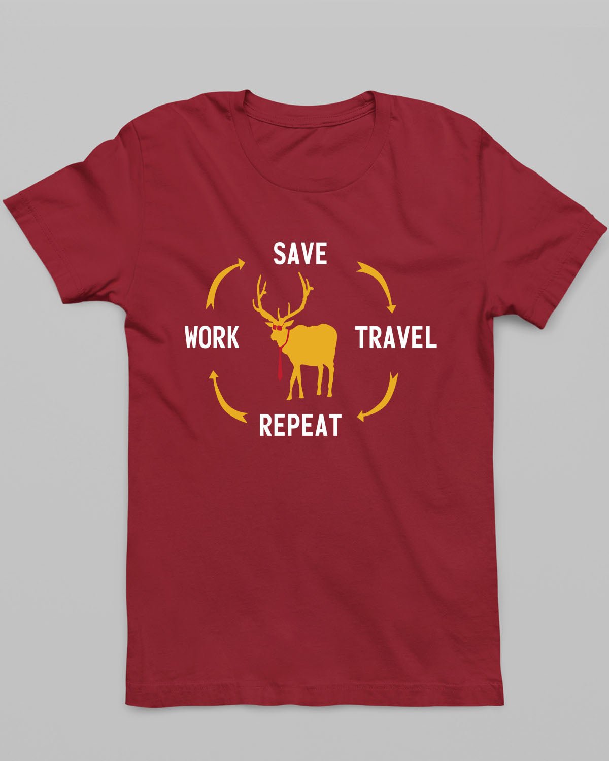 Work Save Travel T-Shirt - His'en'Her - Shop T-Shirts For Men & Women Online