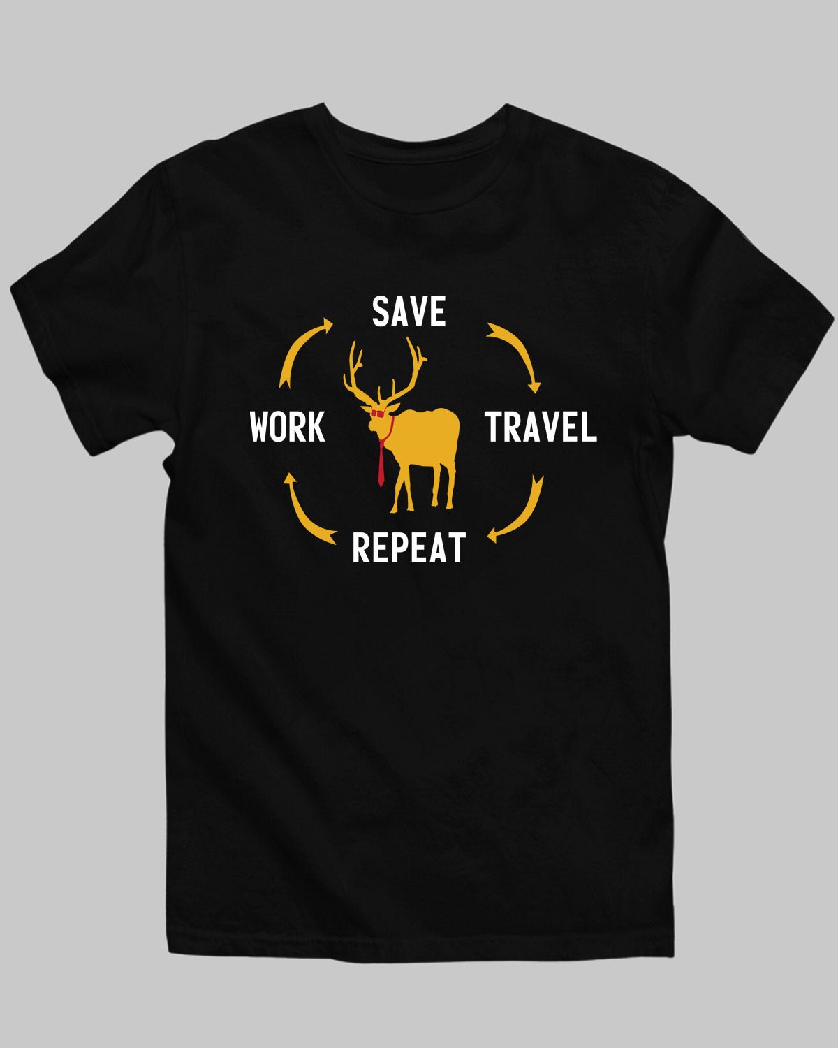 Work Save Travel T-Shirt - His'en'Her - Shop T-Shirts For Men & Women Online